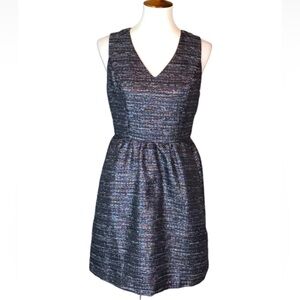 Skies are Blue colorful metallic tweed cocktail dress Size Small
